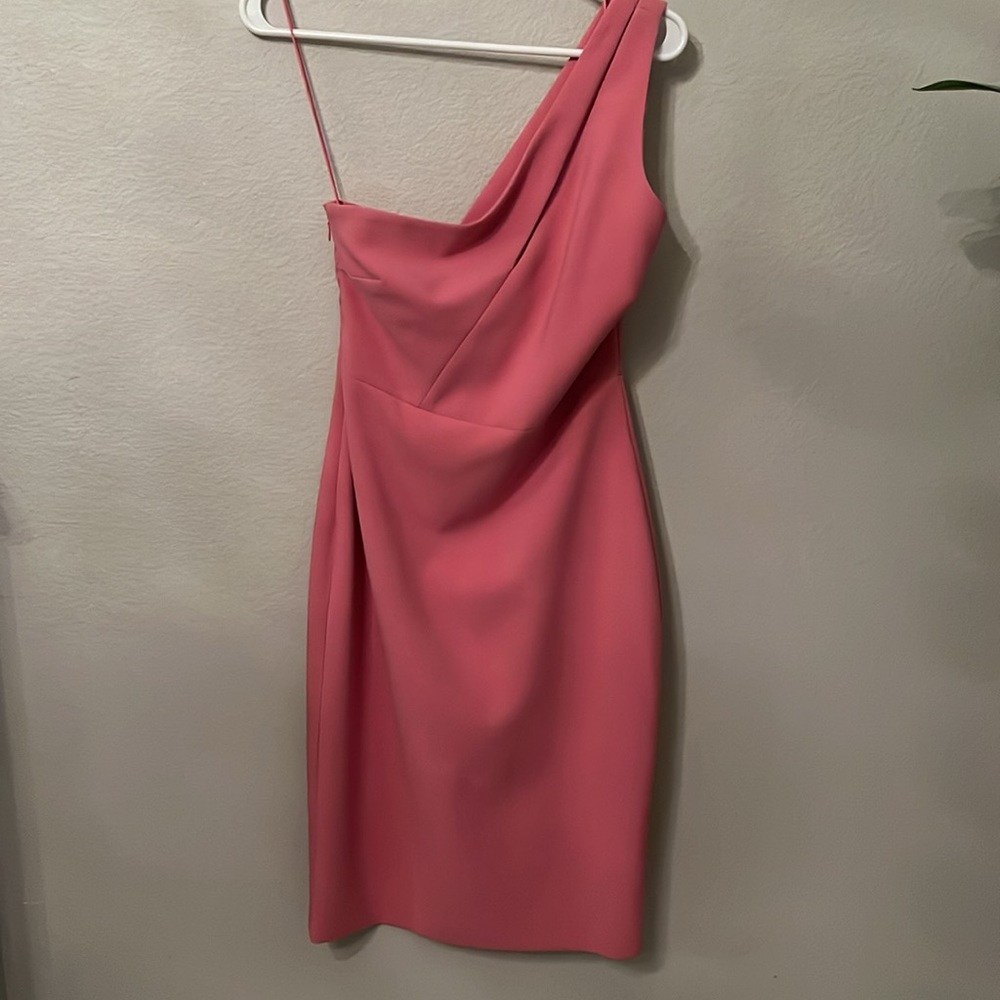 LIKELY Pink One Shoulder Dress Size 4